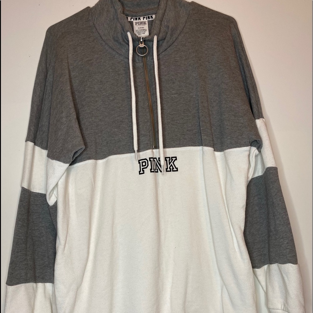 PINK VS Oversized Half Zip Pullover WORN ONCE